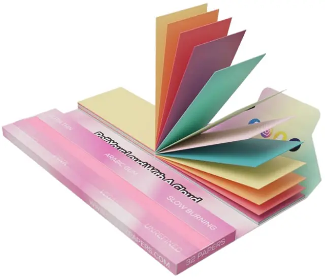 Cloudz Χαρτάκια Premium Pink - King Size Slim με Τζιβάνα 32φ. 2