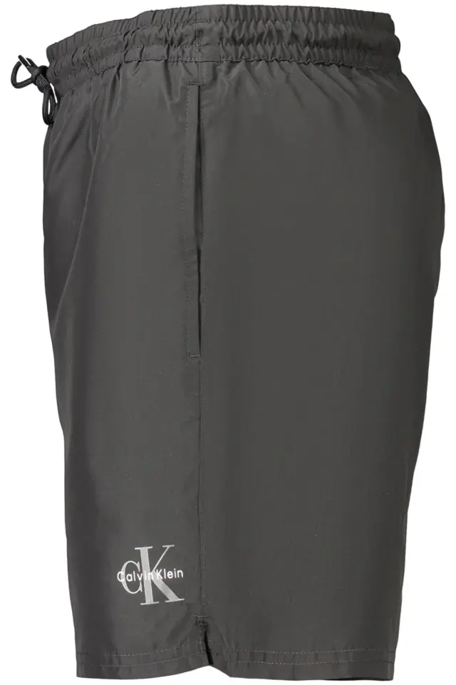 Calvin Klein - Ανδρικό Μαγιό Σορτς Medium Drawstring Monogram LV00N61045-UB1 Μαύρο - 2XL 2