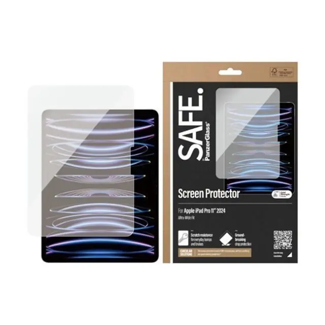 PanzerGlass Screen Protector iPad Pro 11" (2024) SAFE Ultra-Wide Fit