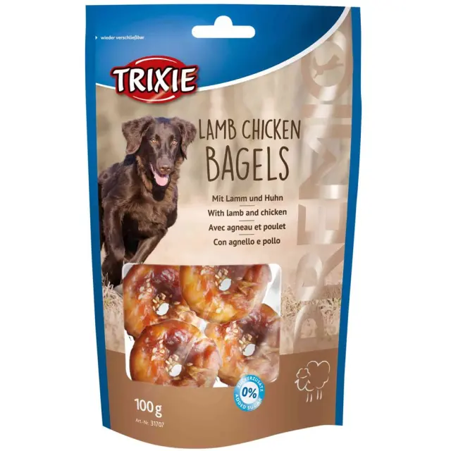 Trixie Premio Bagels Λιχουδιές Σκύλου με Κοτόπουλο & Αρνί 100gr