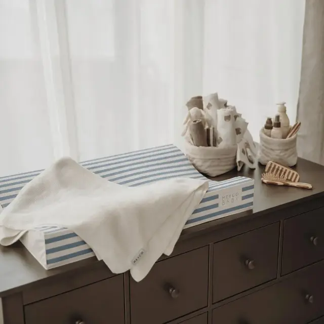 Meyco Μαλακή Αλλαξιέρα Μωρού Jeans Blue 50x70cm 3