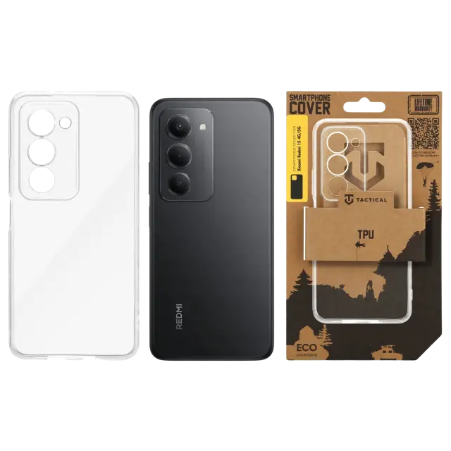Tactical TPU Cover for Xiaomi Redmi 15 4G/5G Transparent 3