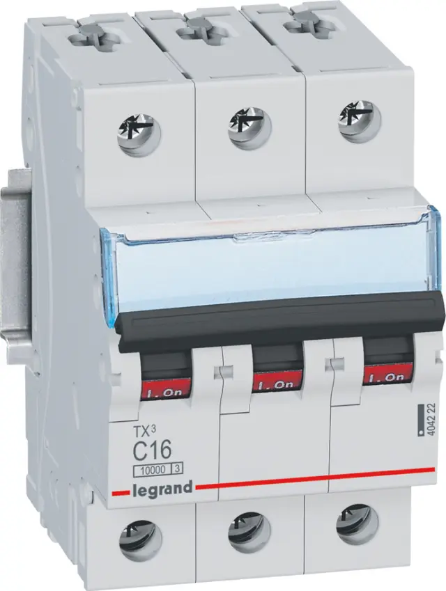 MCB TX3 3P C16 10kA