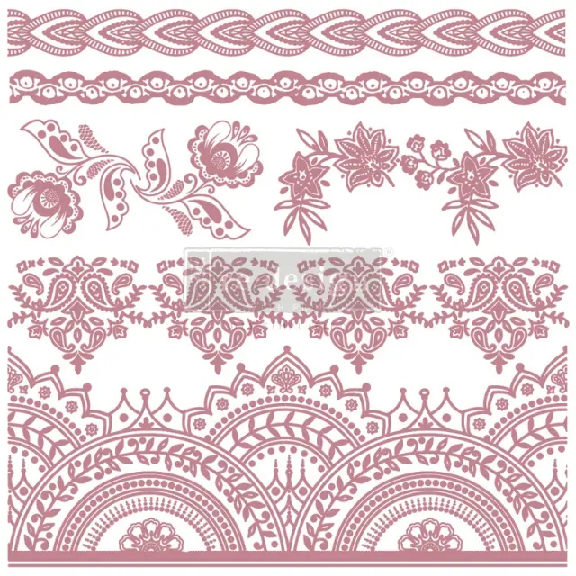 Σφραγίδα Re-design, Bohemian Florals, 30,5x30,5cm