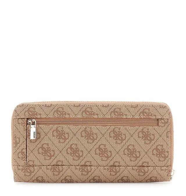 Πορτοφόλι GUESS Brenton Large Zip Around SWLG9648146 Μπεζ 2