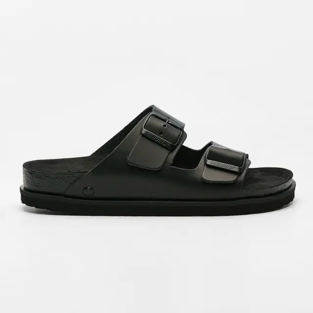 Genuins Πέδιλα Γυναικείο δέρμα Μαύρο GEN/HAWAII PREM G106544 BLACK