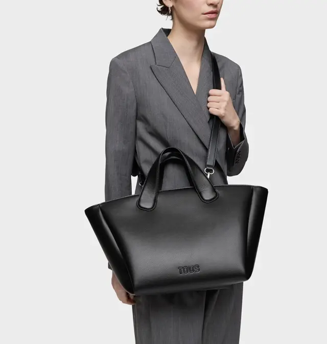 Τσάντα TOUS Large Tote Bag Bloom 2002204351 Μαύρο 2