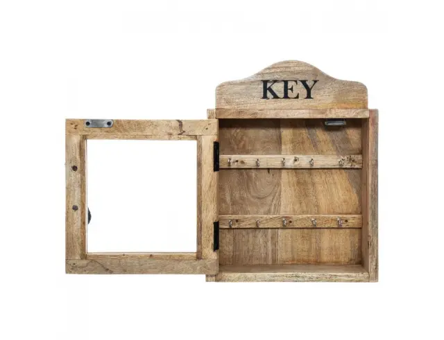 Ξύλινη Επιτοίχια Κλειδοθήκη Atmosphera Amalia Key Box με 8 θέσεις και διαστάσεις 30x8x40cm 167062 2