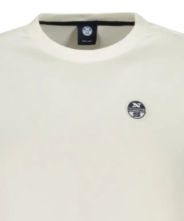 North Sails - Μακρυμάνικη Μπλούζα T-Shirt Regular Fit 996034-000-0105 Λευκό 3