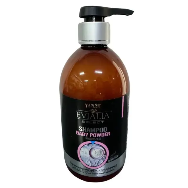 Yanni Extensions Evialia Επαγγελματικό Σαμπουάν Με Άρωμα Baby Powder 500ml