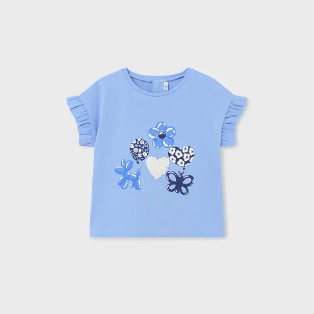 Baby 6 μηνών έως 4 ετών Μπλούζα σταμπωτή Better Cotton μπλε - 2Ε