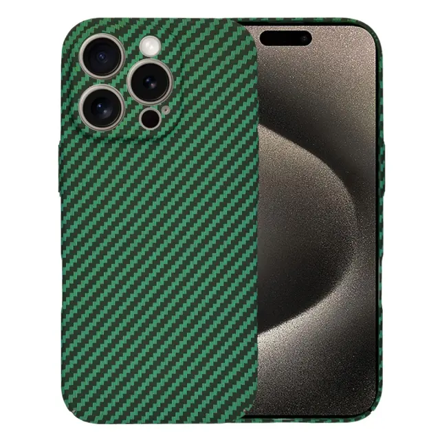 Techsuit® Carbonite FiberShell Θήκη για iPhone 16 Pro Max- Green