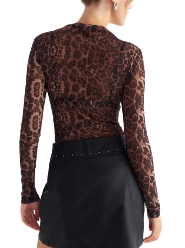Attrattivo γυναικείο κορμάκι animal print 9923544-1 2