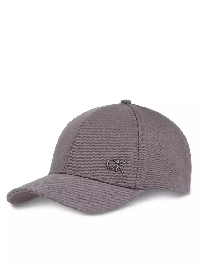 Calvin Klein Ανδρικό Καπέλο Jockey Bombed Metal Baseball Cap Γκρι