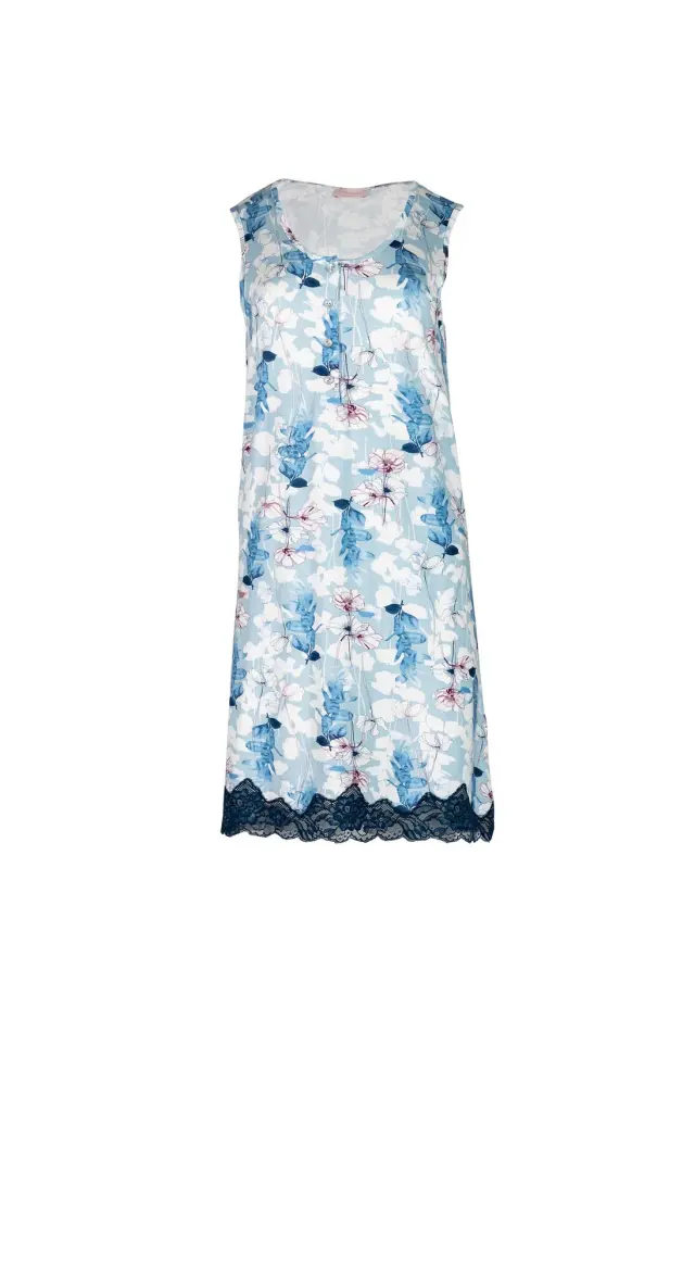 S754 - Type - NIGHTGOWN BLUE FLOWERS 3