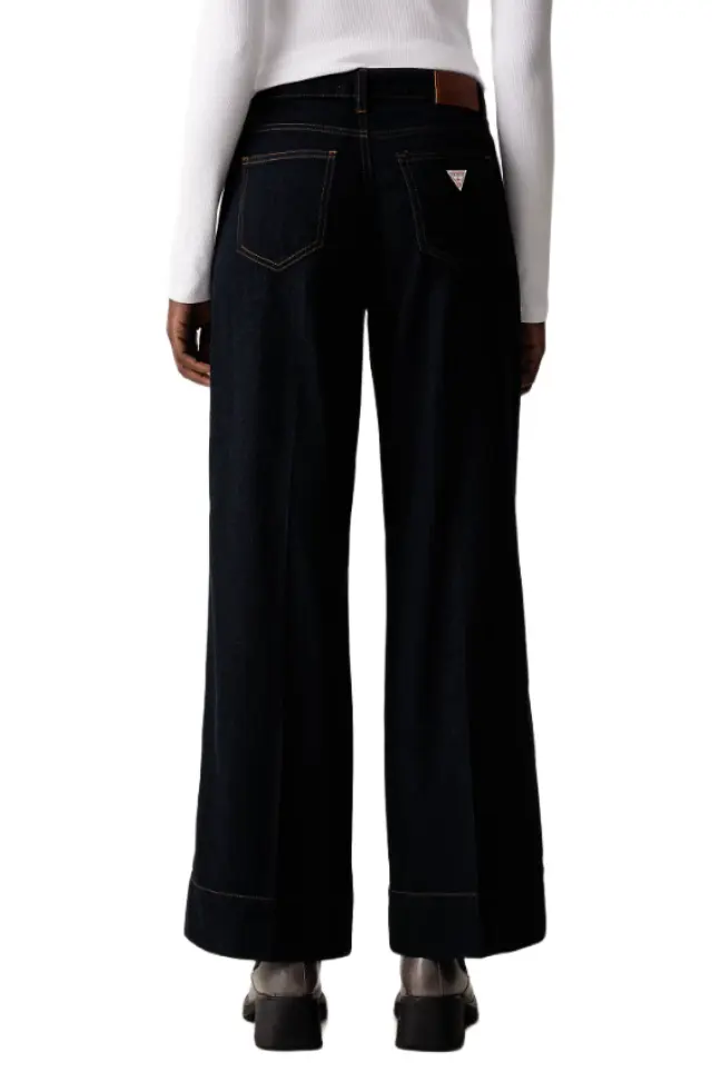 Guess γυναικείο παντελόνι τζιν wide leg W6YA05D1179-1 2