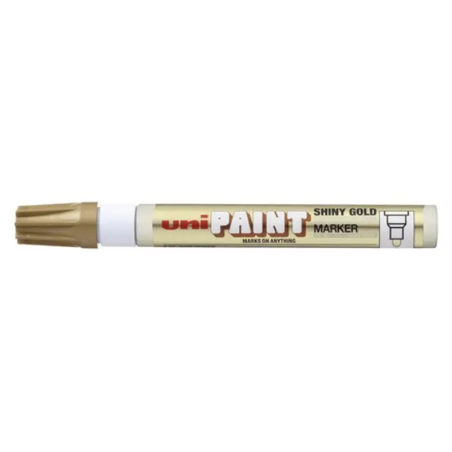Μαρκαδόρος ανεξίτηλος Uni PX-20 SHINY, Gold