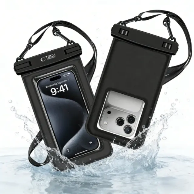 Tech-protect Uwc7 Universal Waterproof Floating Case 6.9 Inch Black 2