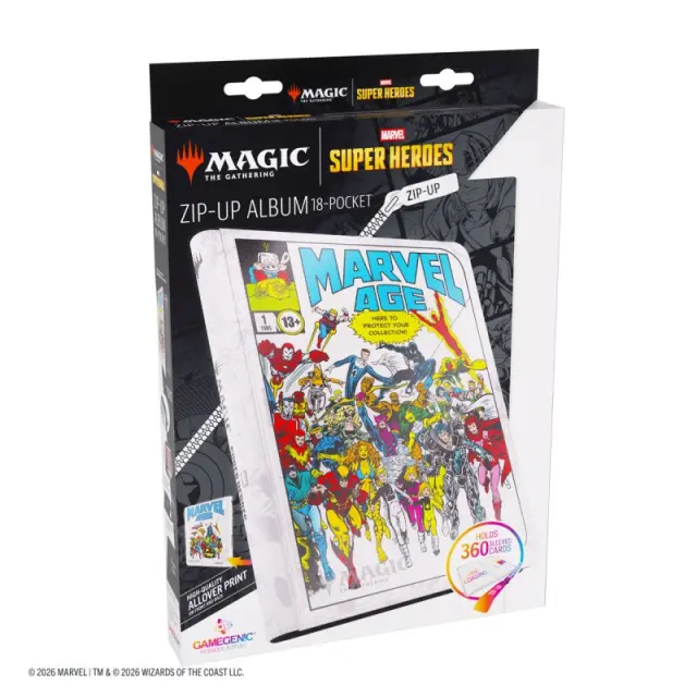 MTG| Marvel Super Heroes Zip- Up Album 18-Pocket - Captain America/Black Panther 3