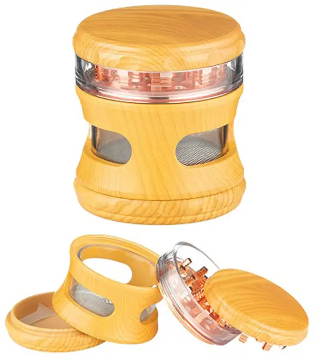 Super Heroes Grinder Τρίφτης 60mm Wooden Metal - 4 Parts