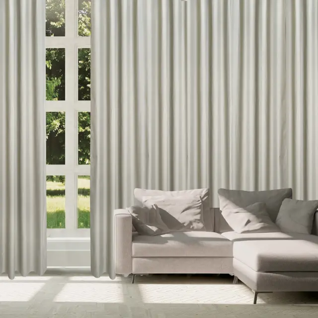 Κουρτίνα Blackout Με Κρίκους 140x270 Das Home 2255 Γκρι 100% Πολυέστερ