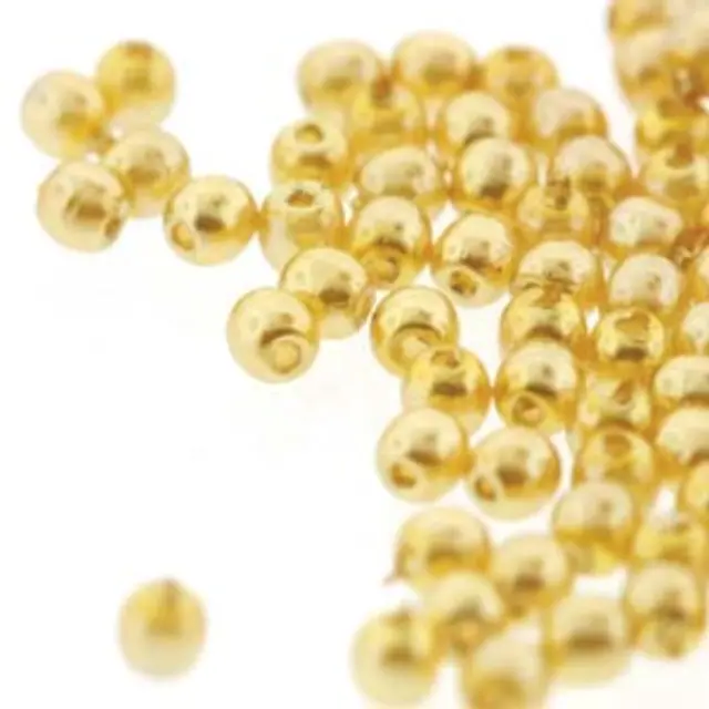 Χάντρα Czech Glass Pearl Round Ø2mm - Gold ~150τεμ