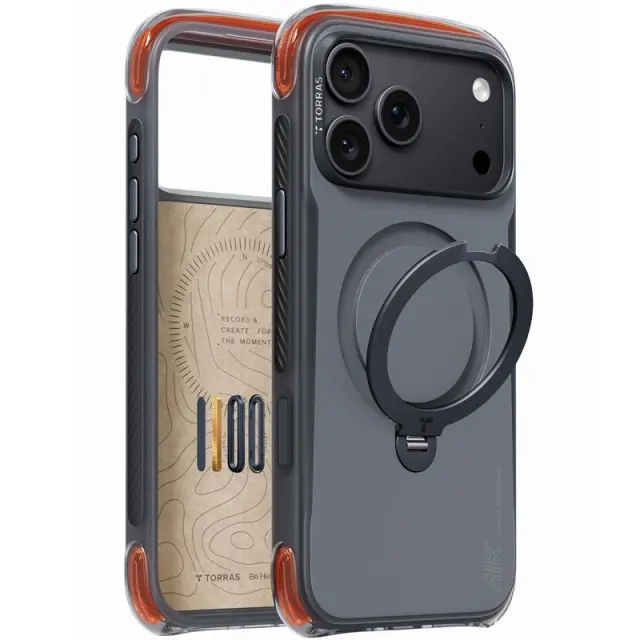 Torras Ostand Q3 Air Pro, obsidian core black - iPhone 18 Pro