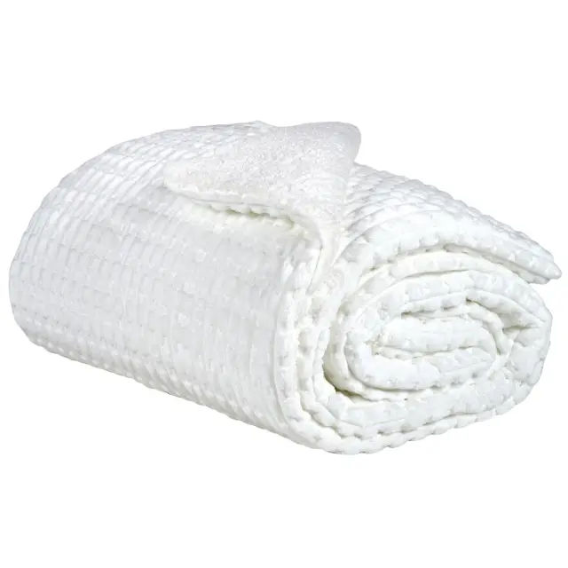 Κουβερτοπάπλωμα Μονό με Γούνα Sherpa Das Home 1176 White 160x220 3