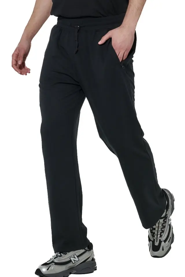 Body Action Men's Essentials French Terry Pants Black 023624-01-01 - S