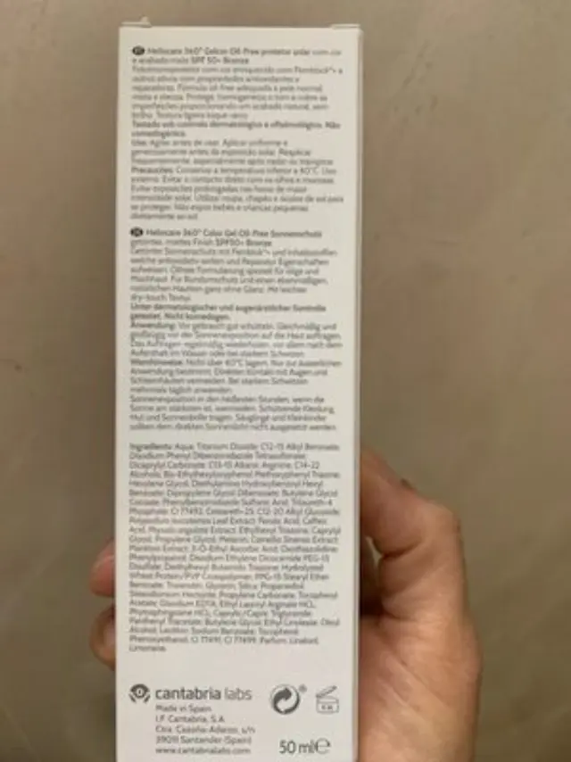 Heliocare 360 Color Gel Oil-Free Αντηλιακό Gel για το Σώμα SPF50 με Χρώμα Bronze 50ml 2