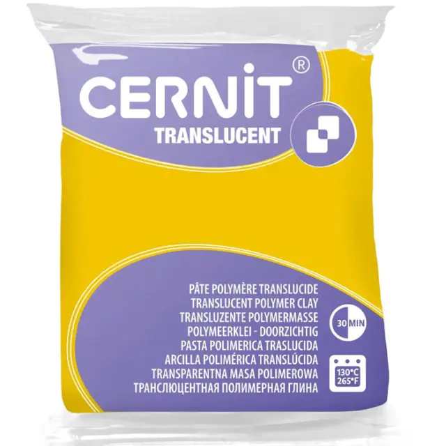 Πολυμερικός Πηλός Cernit Translucent No719 - Corn - 56gr