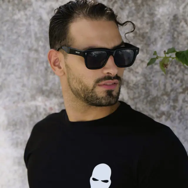 Ghetto Square Retro Luxury Sunglasses Black Frame Unisex 3