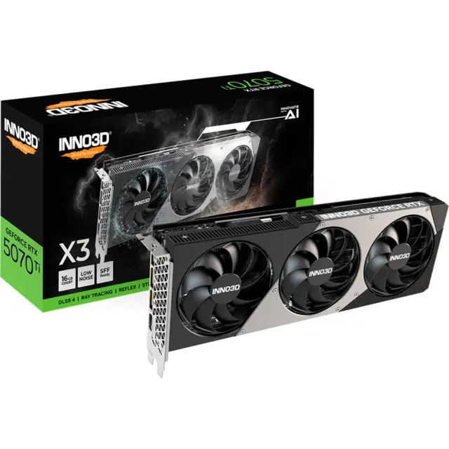 Inno3D Force RTX 5070 Ti X3 (DLSS 4, 3x DisplayPort, 1x HDMI 2.1)