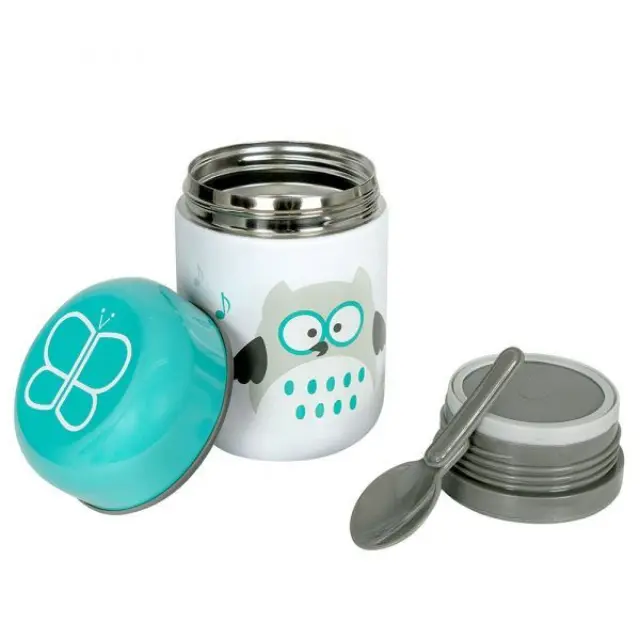 Bbluv Food – Θερμός Φαγητού με Κουτάλι Aqua blue