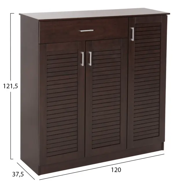 ΠΑΠΟΥΤΣΟΘΗΚΗ-ΝΤΟΥΛΑΠΑ FB99607.01 ΜΕΛΑΜΙΝΗ WENGE 120x37,5x121,5Υεκ. 2