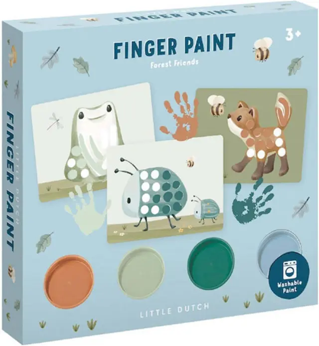 Little Dutch Σετ ζωγραφικής με δακτυλομπογιές Forest Friends / LD126114 (Little Dutch)