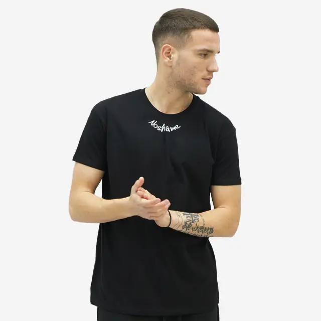 T-shirt Noshame® Signature Μαύρο με τύπωμα - 112382 - XXL