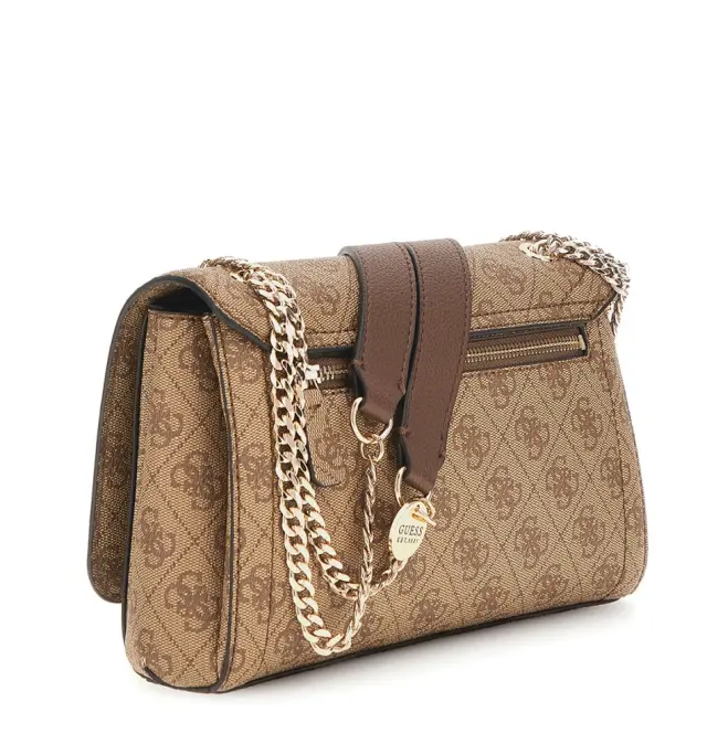 Τσάντα GUESS Noelle Convertible XBody Flap HWBG9672210 Καφέ 3