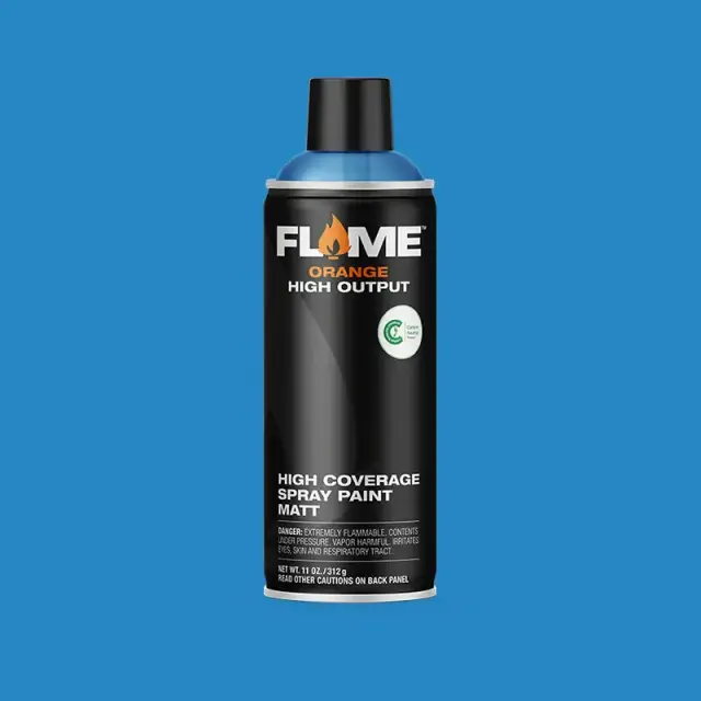 Flame Orange Spray Paint 400ml FO-518 Cream Blue
