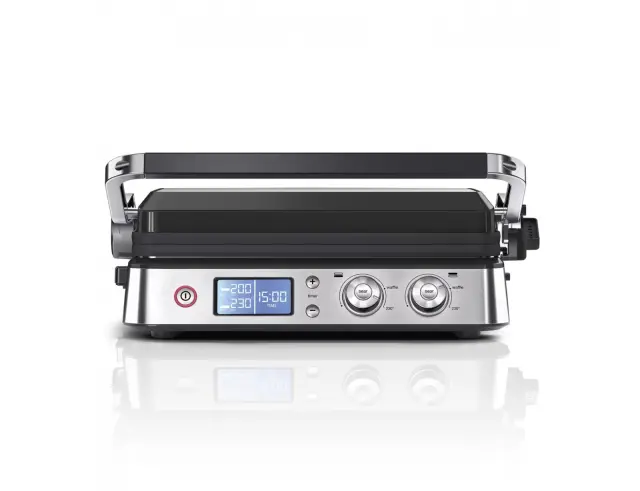 Τοστιέρα - Γκριλιέρα 2 σε 1 Braun MultiGrill 9 CG9040 με 2 πλάκες ψησίματος, ισχύ 2000W και επιφάνεια ψησίματος 37x23cm - Black / Stainless SteelCG9040 3