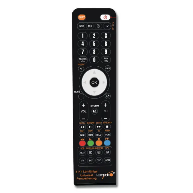 Τηλεχειριστήριο Universal 4 σε 1 HEITECH 10000081