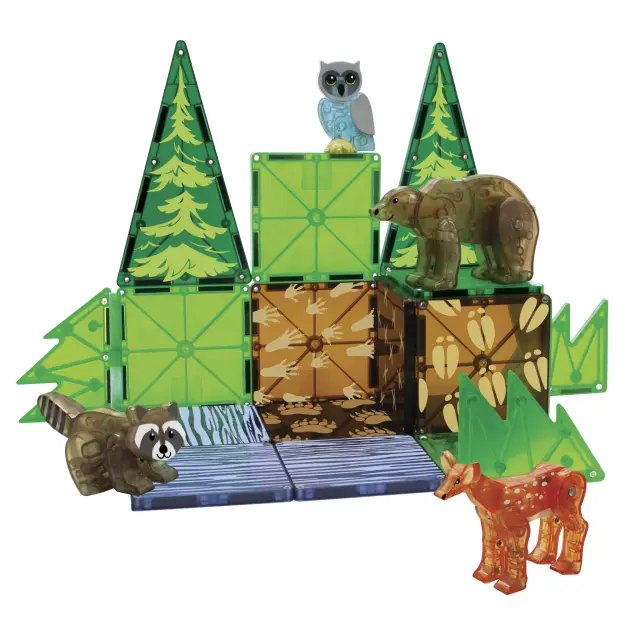 Magna-Tiles Μαγνητικό Παιχνίδι Μαγνητικά Πλακίδια Forest Animals 25 Κομμάτια για 3+ ετών 22225 2
