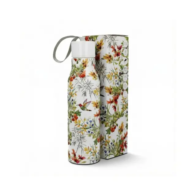 Duo gift Μπουκάλι Θερμός 500ml: Colibri within Flowers 2