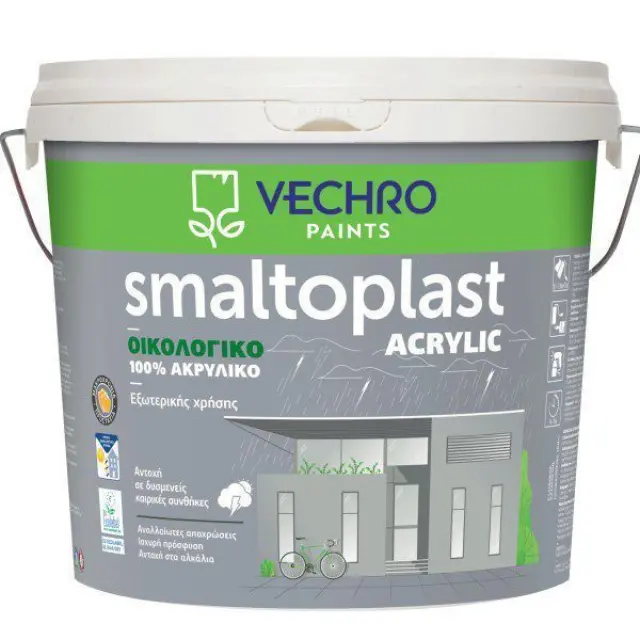 Vechro 123501000034 - SMALTOPLAST 100% ΑΚΡΥΛIKO ΟΙΚOΛΟΓΙΚΟ B/TR 3 L