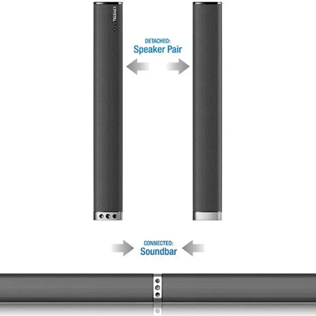 Crystal Audio CASB240HD Soundbar 2.1 240W με HDMI ARC, Bluetooth & Subwoofer 2
