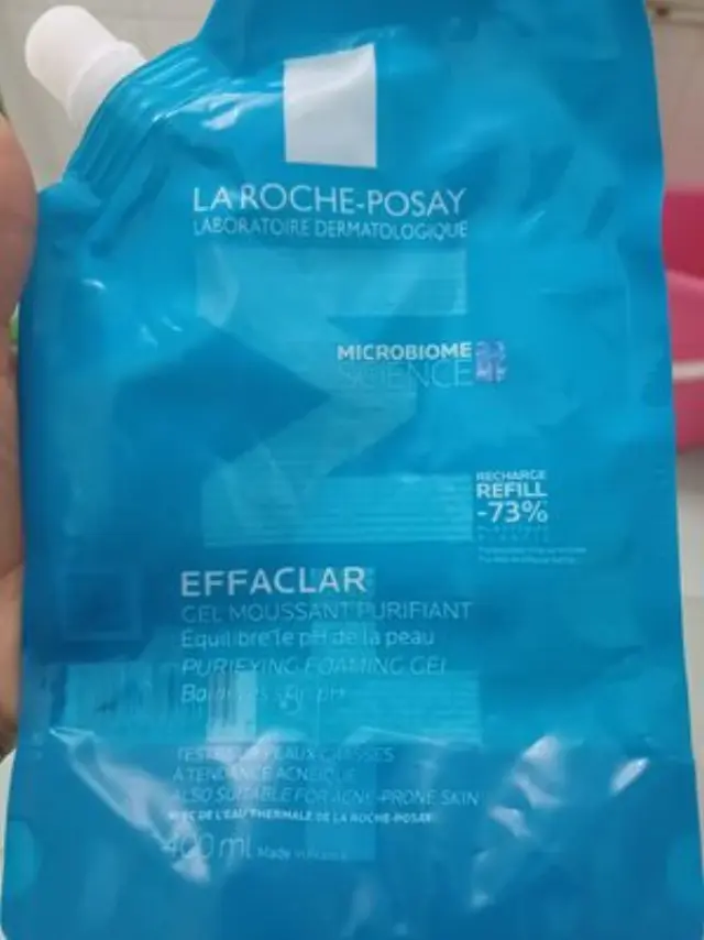 La Roche Posay Effaclar Gel Refill Ανταλλακτικό για Αφρώδες Τζελ Καθαρισμού για Λιπαρή Επιδερμίδα με Τάση Ακμής, 400ml