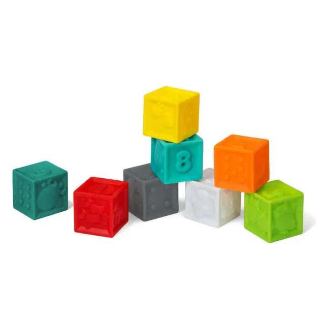 INFANTINO SQUEEZE & STACK BLOCK SET - 10 PCS 3