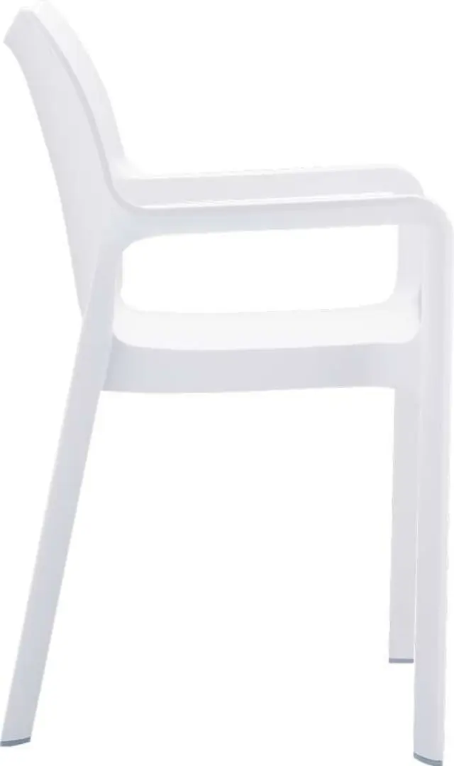 Πολυθρόνα Στοιβαζόμενη DIVA Λευκό PP 57x53x84cm 3