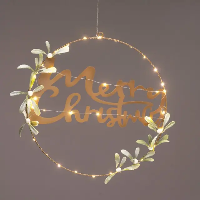 AcaLight Offer ΚΡΕΜΑΣΤΟ ΕΠΙΓΡΑΦΗ MERRY CHRISTMAS ΔΙΑΚΟΣΜΗΤΙΚΟ 40LED ΘΕΡΜΟ ΣΤΑΘΕΡΟ ΜΠΑΤΑΡΙΕΣ 2ΧΑΑ (ΔΕΝ ΣΥΜΠ) IP20 400mm