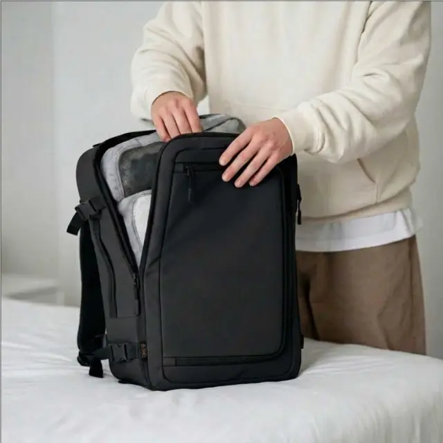 TECH-PROTECT DEFENDER S50 RYANAIR & WIZZAIR TRAVEL LAPTOP CABIN BACKPACK 20L 40x20x25 BLACK 3